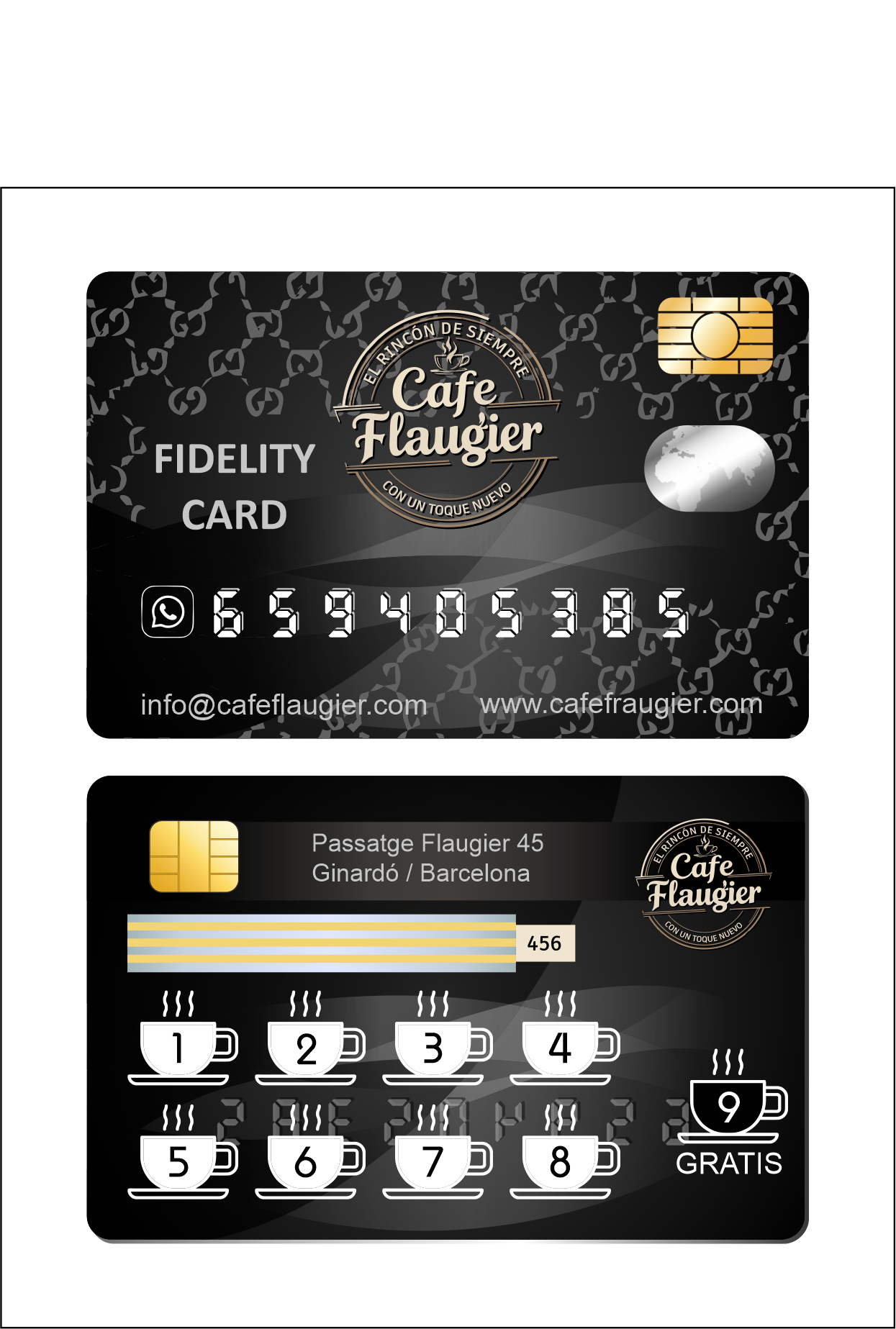 Tarjeta Fidelity Cafe Flaugier